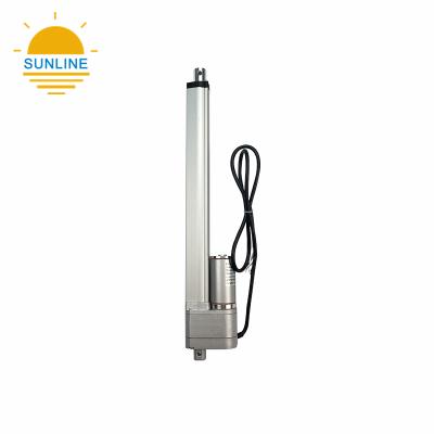 China Waterproof 300mm DC 12V Metal Industrial Electric Gear Actuator Linear Actuator 1000N for sale