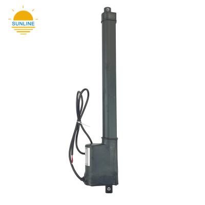 China Metal Waterproof Gear Industrial Linear Actuator with Rubber Waterproof Sleeve, Max Load 3500N (350KG) for sale