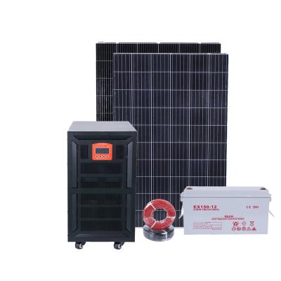 China Morden 10KW Off Grid Solar Power System Storage Power Solar Panel Home Using Public Solar Energy System for sale