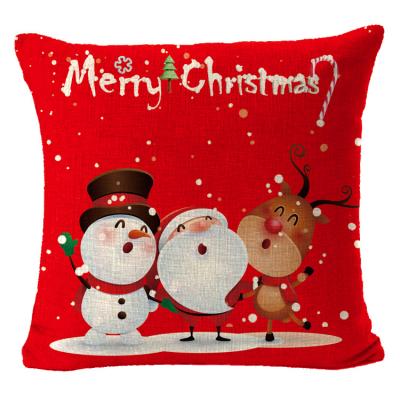 China Modern New Arrival Christmas Anti-pilling Sublimation Pillow Covers Cushion Cases for sale