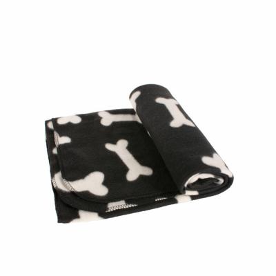 China HOT Print Washable Durable Micro Sublimation Dog Minky Blanket With Dog Paw Pet Blanket for sale