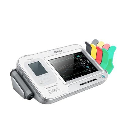 China PC Base Acrylic Electrocardiografo 12 Channels Ekg 24 Hours Ecg Machine Channel 12 Lead Holter Monitor Edan 6 for sale