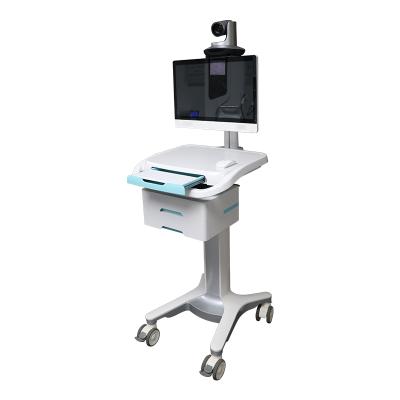 China Hospital Room Telemedicina Telehealth Devices Tablet Mobile Computer Cart Nurse Workstation Telemedicine Equipment for sale