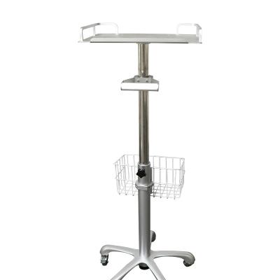 China Modern Hospital Stainless Steel Instrument Medical Monitoring Trolley For Ecg Ultrasound Trolley for sale