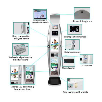 China Pharmacy Hospital Clinic Blood Pressure Scales Pharmacy Vending Machine Weight And Height Meter for sale