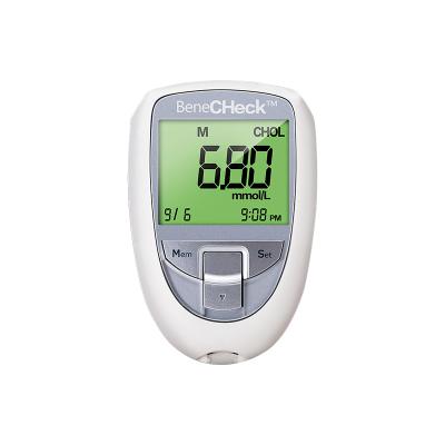 China Glucose Rapid Test Result Large Screen OEM One Touch Match Blood Glucose Testing Machine Portable Cholesterol Uric Acid Meter for sale