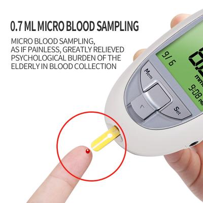 China Accurate Sugar Monitor Kit Device Cholesterol Testing Device Digital Rapid Check Blood Glucose Meter 3 in 1 for sale