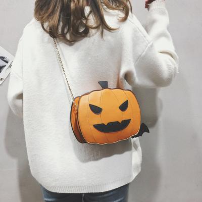 China Wholesale BLACK Pumpkin Halloween PU Leather Shoulder Bag Handbag Ladies Unisex Daily Life Women Purse Purse Purse for sale