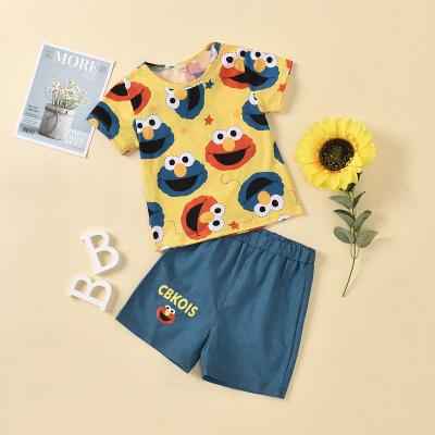 China New Breathable Fashion Smile Face Children Clothing Boys 5 Years Short Sleeve Wholesale For Kids Cheapest Custom Kids T-shirt Printing for sale