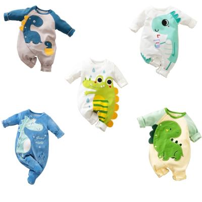 China Baby Romper Jumpsuit Customized Design Baby Rompers Breathble Colorful Baby Boys Three Quarter Sleeve Style Comfortable Animal Romper for sale