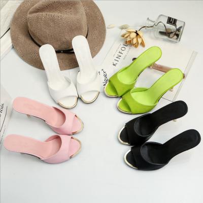 China Wholesale Cheap Lightweight High Heel Office Ladies Women Leather Shoes 2020 New Fashion Women Shoes China for sale