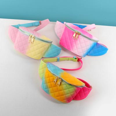 China 2020 Latest Fashion Waist Bag Wholesale Amazon Water Proof Jelly Wish Hot Sale Candy Women Waist Bag for sale