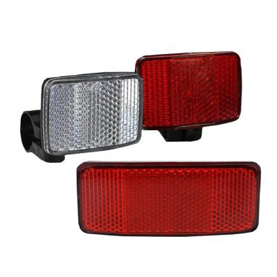 China Untearable Road Safety Reflection Bicycle Front And Rear Warning Reflector For Handlebar And Seatpost for sale