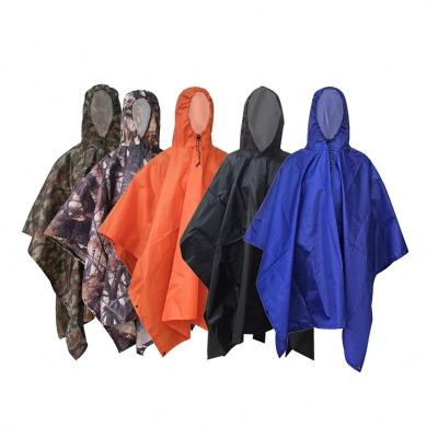 China Bachelor's Rainwear 3 In 1 Multifunctional Reusable Hooded Rain Poncho Waterproof Raincoat Jacket For Adults Women Men for sale