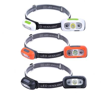 China Mini Rechargeable LED Headlight Body Motion Sensor Camping Fishing Head Light Torch Camping Lamp With USB for sale