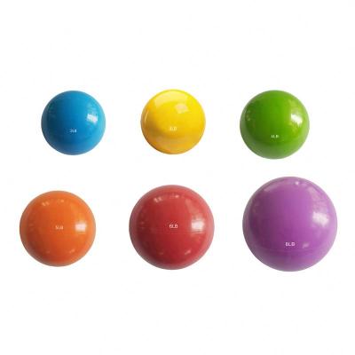 China Home Exercise Training Iron Sand Weight Lift PVC Material Sand Filled Ball Durable/Adjustable Soft Filling Baseball For Gym for sale