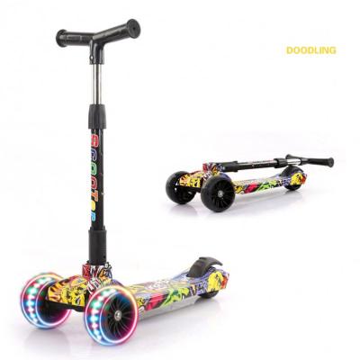 China Steel Drop Shipping Folding Three High Quality Kids Kick Scooters Wholesale Kids Scooters for sale