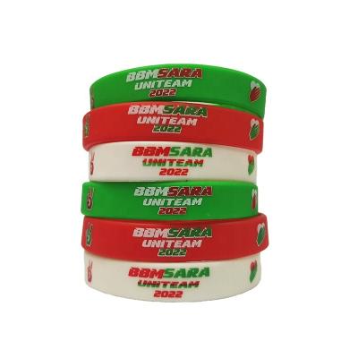 China Sports/Casual/Gifts 2022 Filipino Sports/Casual Items/Custom Band Elections Unisex Silicone Wristband President Election Gifts Personalized Keepsake Baller for sale