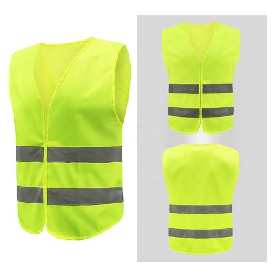 China LED SNAPSHOT Factory Customized Running Bike Mesh Hi Top Clothing Logo Vis Vest Zipper Closure Safety Reflective Vest Nightwear for sale