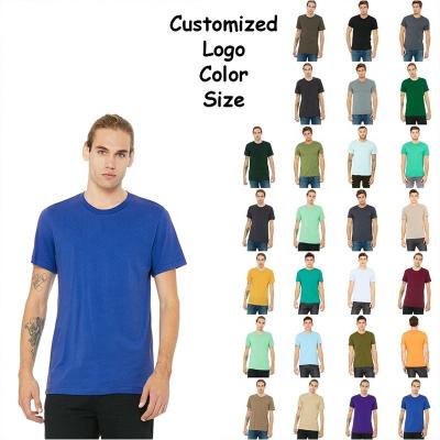 China Anti-Wrinkle Custom Blank Logo Casual Bella Canvas TC T-shirt Polyester Cotton, 140 Gsm 4.1 Short Sleeve 70 Polyester 30 Cotton T-Shirt oz for sale