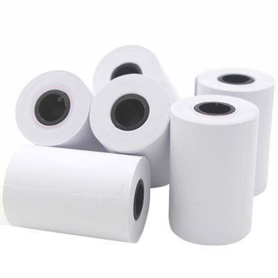 China Smooth Surface 57x40mm 55 And 65 Gsm BPA Free Thermal Cash Register Paper 57 Thermal Paper Roll for sale