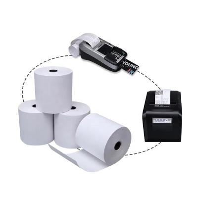 China Factory Price 45G 48G 55G 65G 70G Cash Rolls Smooth Surface Thermal Paper 80MM for sale