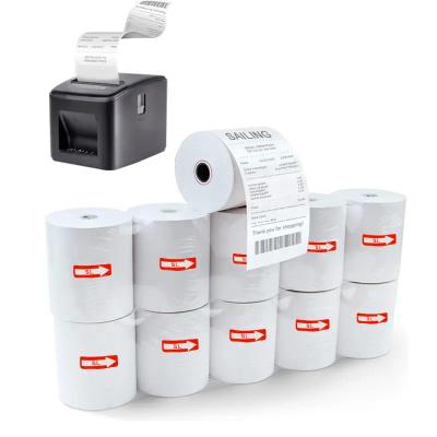 China Smooth Surface Factory Direct Supply Top Selling Cash Register Paper 57mm 58mm 80mm Thermal POS Paper Rolls For Receipt ATM POS Systems for sale