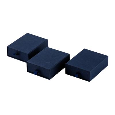 China Recycled Blue Logo Slide Drawer Packaging Eyelash Extensions Paper Craft Materials Private Box Jewelry Paper Box for sale