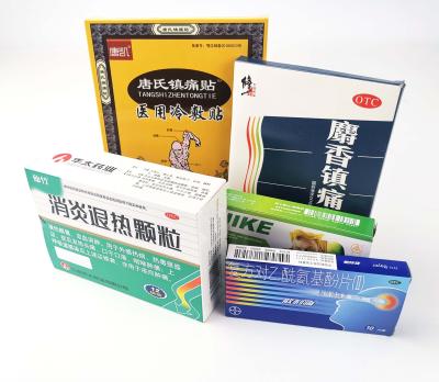 China Recyclable Custom Printed Folding Pharmaceutical Medication Box Medicine Packaging Paper Box for sale