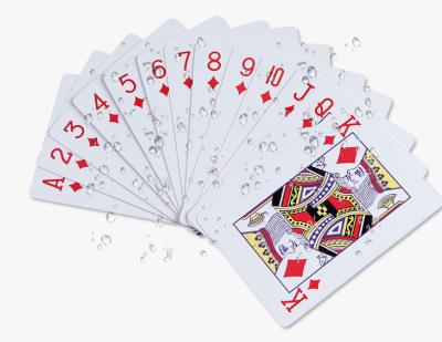 China Custom Printed Souvenirs Hotel Souvenir Advertising PVC Poker Branded Logo Durable Playing Poker Cards for sale