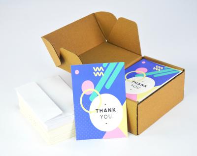 China Europe 48 count thank you card factory wholesale 250 gsm 4 x 6 inch paper thank you card for sale