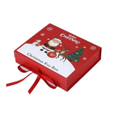 China Recyclable Custom Paper Chocolate Gift Box Cosmetic Magnetic Folding Activity Christmas Box for sale