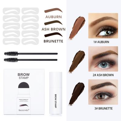 China AiXin Hairline Eyebrow Stencil Kit Brow Brush Waterproof Vegan Luxury Private Label Makeup Waterproof Stamp Shaping Kit for sale