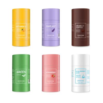 China Clay Mask Controls Oil Acne Facial Mud Wholesale Moisturizer Aixin Skin Care Blackhead Vitamin C Eggplant Green Tea Mask Clearing Stick for sale