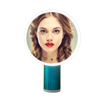 China 2021 brightness adjustable led makeup mirror with blue tooth speaker and spray function for sale