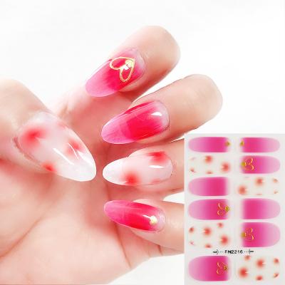 China Easy Hot Durable Cute Nail Sticker Waterproof Full Cover Sale Nail Stickers Waterproof Paint Designer for sale