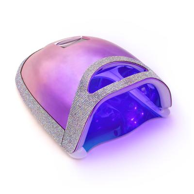 China 2022 Sales 48w Pro Sunlight Rechargeable Cordless Quick Dry Dual Cure UV Led Gel Nail Dryer Lamp With Rhinestone for sale