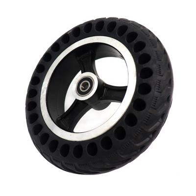 China Natural rubber rubber treads 200x50 8 inch solid tire with wheel hub electric scooter tires for Ninebot ES1 ES2 for sale