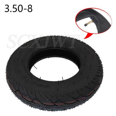 China 3.50-8 Blakc Rubber Tire Inner Tube TR13 Inner Tube Bent Valve Stem New 3.50-8 for sale