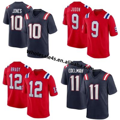 China Wholesale Antibacterial Men's Jersey American Patriot New England USA Soccer Jersey Stitched 9 Matthew Judon 12 Tom Brady Uniform for sale