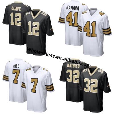 China Wholesale Antibacterial Men's Jersey Antibacterial New Orleans Saint New Orleans USA Football Stitched Uniform 12 Chris Olave 41 Alvin Kamara for sale