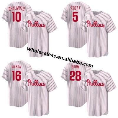 China Philadelphia Antibacterial Phillie Baseball Jersey Ready To Board Mens Embroidery Baseball Wear 10 JT Realmuto 5 Bryson Stott Shirts Custom for sale