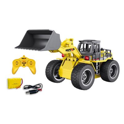 China RC Hobby 1:18 Scale 6CH RC Engineering Truck Radio Control Excavator Toy Die Cast Bulldozer Crawler Forklift Tractor Excavator for sale