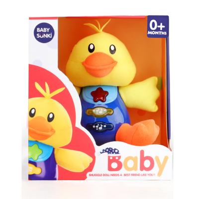 China Stuffed Plush Duck With Light And Sound Stuffed Duck Baby Stuffed Toys for sale