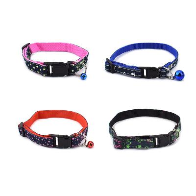 China Quick Release Pet Denim Printing Multi-size Dog Cat Collar Medium And Large Multicolor Dog Collar for sale