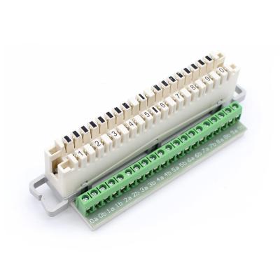 China 20 Pins Screw Terminal Block Krone Lsa Disconnection Module Content 1 pcs for sale