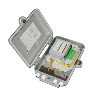 China Outdoor 16 Core 16 Way SMC Fiber Optic Distribution Box for FTTH Wall Mounting for sale