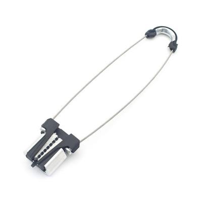 China Plastic ADSS Drop Cable Anchor Clamp for FTTH Network 260mm Loop Length Durable Material for sale