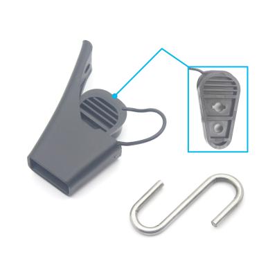 China Telecom Construction DW-1070C FTTH S Type Hook for Drop Cable Fiber Optic Tension Clamp for sale