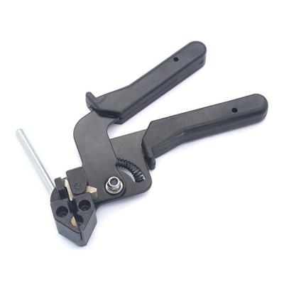 China Black Stainless Steel Cable Tensioner Cutter Tool Metal Cable Tie Gun Pliers for sale